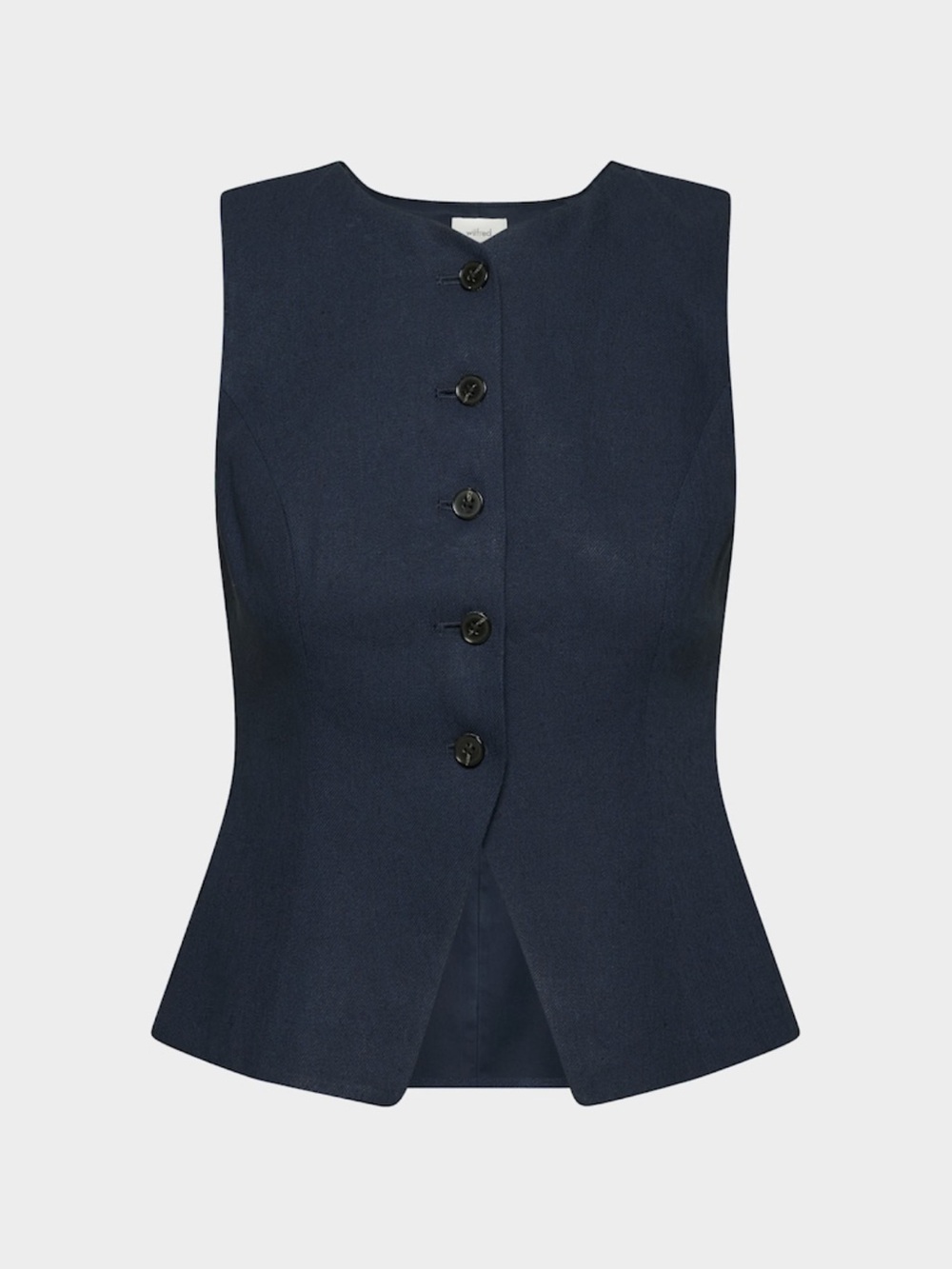 Aritzia Regal Vest - power linen - Dark Navy